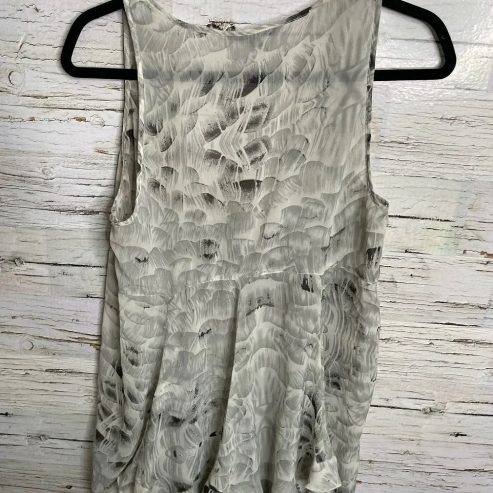 Portmans black  gray sheer dress size 12 sleeveless - Picture 9 of 11